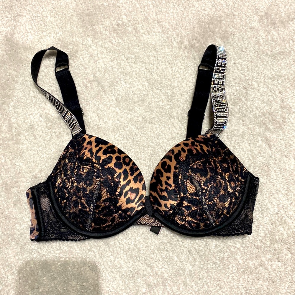 Victoria’s Secret leopard print push up bra